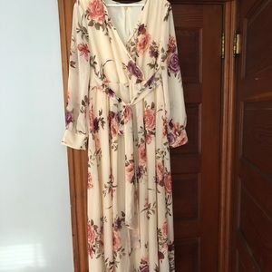 Baltic Born Floral Chiffon Maxi Dress